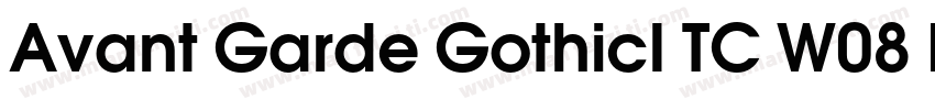 Avant Garde GothicI TC W08 Demi字体转换